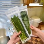 Anubhav Janni Food Storage Bag Reusable Long Ziplock Bags Transparent Airtight Zipper Pouches Vegetable Fruits Snacks Kitchen Leakproof Freezer Safe Organizer Travel Vegetable (Set Of 15) - Image 3