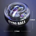 Anubhav Janni Wrist Gyro Ball for Exercises Trainer Ergonomic Strengthening Fingers Metal Core Hand Strengthener Forearm Grip Finger Exercise Fitness Training Ball Strengthener (Pack Of 1 Pcs) - Image 2