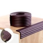 Anubhav Janni Safety Corner Roll Brown Child Edge Protector Baby Proofing Foam Cushion Guard Strong Adhesive Sharp Furniture Edges Soft Durable Strip Table Desk Thick Bumper Kids (Pack Of 1 Pcs) - Image 2