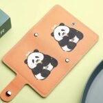 Anubhav Janni Panda Card Bag Holder Wallet Leather Credit Organizer Snap Button Unisex Compact Travel Men Women Cute Print Storage Portable Mini ID Travel Office School (Pack Of 1 Pcs) - Image 5
