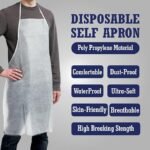 Anubhav Janni Disposable Waterproof Apron Kitchen Neck Strap Bib Adult Cooking Working Protective Kitchen Restaurants Home Spa Salon Barber Shop Beauty Parlors Homes Salons Shop (Pack Of 1 Pcs) - Image 4