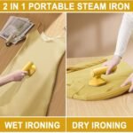 Anubhav Janni Mini Iron Portable Micro Steam iron Handheld Garment Steamer Dry Wet Wrinkles Removing Lightweight Steamer Heat Ironing Machine Heating Clothes Travel Home Office (Pack Of Pcs) - Image 5