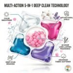 Anubhav Janni 5 In 1 Washing Machine Tablet in Laundry Cleaning Tablets Detergent Soap Pods Stain Remover Brightener Front Top Load Super concentrated Deep Clean Odor (Set Of 10 Pcs) - Image 9
