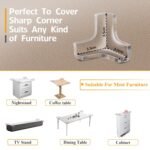 Anubhav Janni T Shape Safety Corner Protector Child Guards Furniture Soft Durable Bumper Guards Baby Clear Edge Bumpers Baby Proof Cushion to Cover Sharp Furniture Table Edges (Set Of 10 Pcs) - Image 9