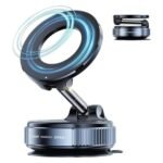 Anubhav Janni Mobile Metal Stand K007 Magnetic Phone Holder Car Strong Magnet Mount Universal Microphone Height Flexible Tripod Foldable Desk Online Classes Office Home (Pack Of 1 Pcs)