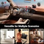 Anubhav Janni Mobile Metal Stand K007 Magnetic Phone Holder Car Strong Magnet Mount Universal Microphone Height Flexible Tripod Foldable Desk Online Classes Office Home (Pack Of 1 Pcs) - Image 7