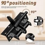 Anubhav Janni 3 In 1 Hinge Door Closer Black in Automatically Lock Automatic Self Closing Hinges Heavy Duty Spring Closer  Closing Hinge Degrees Positioning Hinge Positioning (Pack Of 1 Pcs) - Image 4