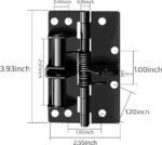 Anubhav Janni 3 In 1 Hinge Door Closer Black in Automatically Lock Automatic Self Closing Hinges Heavy Duty Spring Closer  Closing Hinge Degrees Positioning Hinge Positioning (Pack Of 1 Pcs) - Image 6