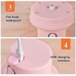 Anubhav Janni Usb Garlic Chopper Electric Mini Chopper USB Rechargeable Portable Food Processor For Spice Meat Vegetable Nuts Pink With Charging Onion Chili Vegetables (Pack Of 1 Pcs) - Image 2