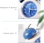 Anubhav Janni Alarm Clock Blue Matt Classic Retro Twin Bell Alarm Clock Silent Non Ticking Analog Table Luminous Dial For Kids Students Bedroom Study Loud Blue Perfect Office (Pack Of 1 Pcs) - Image 4