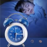Anubhav Janni Alarm Clock Blue Matt Classic Retro Twin Bell Alarm Clock Silent Non Ticking Analog Table Luminous Dial For Kids Students Bedroom Study Loud Blue Perfect Office (Pack Of 1 Pcs) - Image 8