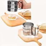Anubhav Janni Flour Sifter Hand Press Stainless Steel Atta Corrosion Resistant Capacity Sieve Perfect Sugar Flour Coffee Powder Sugar Baking Kitchen Handle Fine Mesh (Pack Of 1 Pcs) - Image 7