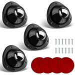 Anubhav Janni Triangle Furniture Wheel Black Wheels Wivel Steel Ball Caster Loading Capacity Low Profile Roller Appliance Storage Bins Self Adhesive Caster Swivel Furniture (Set Of 4 Pcs)