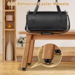 Anubhav Janni Triangle Furniture Wheel Black Wheels Wivel Steel Ball Caster Loading Capacity Low Profile Roller Appliance Storage Bins Self Adhesive Caster Swivel Furniture (Set Of 4 Pcs) - Image 4