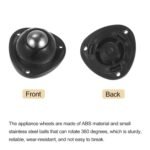 Anubhav Janni Triangle Furniture Wheel Black Wheels Wivel Steel Ball Caster Loading Capacity Low Profile Roller Appliance Storage Bins Self Adhesive Caster Swivel Furniture (Set Of 4 Pcs) - Image 8