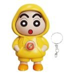 Anubhav Janni Shinchan Face Changing Keychain Cartoon Character Key Holder With Expressions Cute ABS Toy Keyring For Bags Cars Gifts Kids Adults Expressions Cars Gifts Action (Set Of 2 Pcs)