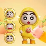 Anubhav Janni Shinchan Face Changing Keychain Cartoon Character Key Holder With Expressions Cute ABS Toy Keyring For Bags Cars Gifts Kids Adults Expressions Cars Gifts Action (Set Of 2 Pcs) - Image 2
