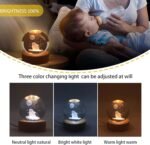 Anubhav Janni Galaxy Ball  Rabbit 3D Crystal with LED Wooden Base Solar System Night Light Lamp Ball Light Powered Watching The Moon Stunning Design Home Office Kids Boys Girls (Pack Of 1 Pcs) - Image 6