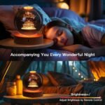 Anubhav Janni Galaxy Ball  Happy Birthday  3D Crystal with LED Wooden Base Solar System Night Light Lamp Powered Watching The Moon Stunning Design Home Office Kids Boys Girls (Pack Of 1 Pcs) - Image 4