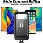 Anubhav Janni Waterproof Bike Mobile Phone Holder Fully Handlebar Mount Rotatable Bicycle Smartphones GPS Devices Rotating Case Sensitive Touch Screen Secure Shockproof Clamp (Pack Of 1 Pcs) - Image 6