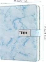 Anubhav Janni Notebook Dairy Lock Leather Diary Locking Journal Writing Combination Pen Holder Agenda Planner Pages Password Protected Notebook Girls Boys Travel Study Office (Pack Of 1 Pcs) - Image 2