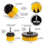 Anubhav Janni Car Drill Polishing Pad Power Scrubber Brush Set Attachment Pads Tile Multipurpose Brushes Cleaning Kitchen Flooring Surfaces Pool Bathroom Grout Tub Tile Car Shower (Set Of 8 Pcs) - Image 3