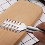 Anubhav Janni Steel Fish Kitchen Scale Scraper Remover Knife Peeler Skin Tools Stainless Sawtooth Cleaning Brush Machine Scaler Scraper Cutting Tool Silver (Set Of 2 Pcs) - Image 4