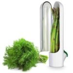 Anubhav Janni Herb Saver Pod Fresh Keeper Refrigerator Mint Basil Coriander Container Fridge Transparent Storage Pods Refrigerator Pod Greens Longer Ideal Coriander Mint Parsley (Pack Of 1 Pcs)
