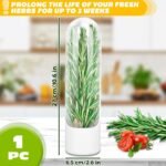 Anubhav Janni Herb Saver Pod Fresh Keeper Refrigerator Mint Basil Coriander Container Fridge Transparent Storage Pods Refrigerator Pod Greens Longer Ideal Coriander Mint Parsley (Pack Of 1 Pcs) - Image 2