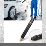 Anubhav Janni Black Spray Water Gun With Attachment New High Pressure Nozzle Black Direct Car Wash Gun Garden Watering Tool Set Car Wash Alloy| Color Black Brass Garden (Pack Of 1 Pcs) - Image 2