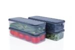 Anubhav Janni New Fish Container Plastic Fridge Storage Boxes Kitchen Essentials With Inbuilt Drain Plate And Lid Stackable Organizer Rack For Fish Meat Vegetables Fruits  (Pack Of 1 Pcs)