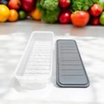 Anubhav Janni New Fish Container Plastic Fridge Storage Boxes Kitchen Essentials With Inbuilt Drain Plate And Lid Stackable Organizer Rack For Fish Meat Vegetables Fruits  (Pack Of 1 Pcs) - Image 5