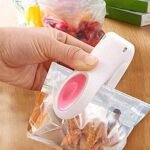 Anubhav Janni Mini Sealing Machine Portable Heat Impulse Sealer Seal Packing Plastic Bag Tool Kitchen Battery Operated Man and Woman Use Into Home Sealer Machine Food Storage (Pack Of 1 Pcs) - Image 4