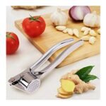 Anubhav Janni Garlic Peeler Stainless Steel Crusher Heavy Duty Press Mincer Ginger Tool For Kitchen Easy Squeeze Rust Proof Dishwasher Safe Squeezer Metal (Pack Of 1 Pcs) - Image 2