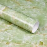 Anubhav Janni Green Marble Foil Paper (60*200cm) Green Self Adhesive Wallpaper Roll Waterproof Vinyl Kitchen Furniture Table Walls Home Office Living Room Bedroom Hotel Cafe (Pack Of 1 Pcs)