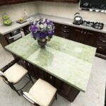 Anubhav Janni Green Marble Foil Paper (60*200cm) Green Self Adhesive Wallpaper Roll Waterproof Vinyl Kitchen Furniture Table Walls Home Office Living Room Bedroom Hotel Cafe (Pack Of 1 Pcs) - Image 2