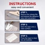 Anubhav Janni Heavy Aluminium Silver Tape (5 Mt) Waterproof Butyl Self Adhesive Sealing Strips Duct Roof Leakage Surface Crack Window Sill Gap Pipe Home (Pack Of 1 Pcs) - Image 4