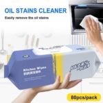 Anubhav Janni Kitchen Cleaning Wipes Strong Decontamination Disposable Wet Household Cloth Towel Removing Grease Stains Glass Table Wipes Lemon Scented Kitchen Restaurant (Pack Of 1 Pcs) - Image 5