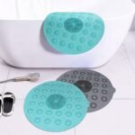 Anubhav Janni Round Bathroom Mat Anti Slip Shower Anti Skid Bath Rubber Foot Cleaner Scrubber Brush Massager Pad Suction Cup Floor Mats Silicone Exfoliate Dead Skin (Pack Of 1 Pcs) - Image 7