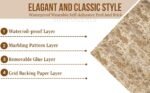 Anubhav Janni Light Marble Aluminium Foil Kitchen Sticker Paper (60*200cm) Wallpaper Roll Waterproof Vinyl Kitchen Furniture Table Walls Home Office Living Room Bedroom Hotel(Pack Of 1 Pcs) - Image 7