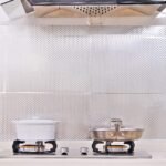 Anubhav Janni Silver 3d Kitchen Stickers Oil Proof Aluminium Foil Wallpaper Roll Waterproof Vinyl Kitchen Furniture Table Walls Home Office Living Room Bedroom Hotel(Pack Of 1 Pcs) - Image 3
