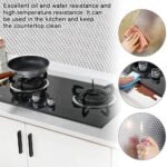 Anubhav Janni Silver 3d Kitchen Stickers Oil Proof Aluminium Foil Wallpaper Roll Waterproof Vinyl Kitchen Furniture Table Walls Home Office Living Room Bedroom Hotel(Pack Of 1 Pcs) - Image 5
