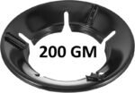 Anubhav Janni Black Gas Saver 220 Gm Burner Stand Jali Windproof Saving Ring Round Stand Suitable All Stove LPG Chulha Flame Protector Ring, Energy Guard Jali Home Kitchen (Pack Of 1 Pcs)) - Image 2