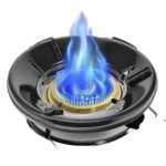 Anubhav Janni Black Gas Saver 220 Gm Burner Stand Jali Windproof Saving Ring Round Stand Suitable All Stove LPG Chulha Flame Protector Ring, Energy Guard Jali Home Kitchen (Pack Of 1 Pcs)) - Image 3