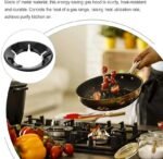 Anubhav Janni Black Gas Saver 220 Gm Burner Stand Jali Windproof Saving Ring Round Stand Suitable All Stove LPG Chulha Flame Protector Ring, Energy Guard Jali Home Kitchen (Pack Of 1 Pcs)) - Image 6