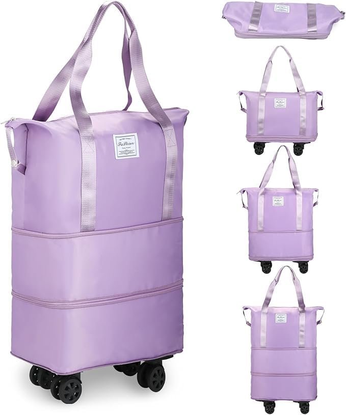 Anubhav Janni Duffle Trolly Bag Rolling With Wheels Expandable Foldable Wheels And Handle For Travel Luggage Carry On Duffel Bag Wheeled Travel Waterproof Bag Travelling (Pack Of 1 Pcs) Anubhav Janni Duffle Trolly Bag Rolling With Wheels Expandable Foldable Wheels And Handle For Travel Luggage Carry On Duffel Bag Wheeled Travel Waterproof Bag Travelling (Pack Of 1 Pcs) - Image 1