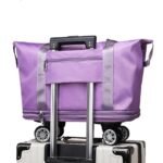 Anubhav Janni Duffle Trolly Bag Rolling With Wheels Expandable Foldable Wheels And Handle For Travel Luggage Carry On Duffel Bag Wheeled Travel Waterproof Bag Travelling (Pack Of 1 Pcs) - Image 3