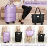 Anubhav Janni Duffle Trolly Bag Rolling With Wheels Expandable Foldable Wheels And Handle For Travel Luggage Carry On Duffel Bag Wheeled Travel Waterproof Bag Travelling (Pack Of 1 Pcs) - Image 7