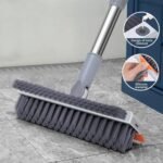 Anubhav Janni White 3 In 1 Tiles Cleaning Brush Bathroom Wiper Floor Scrub Rotate Home Kitchen Rotatable Cleaner Grout Scrubber Toilet Scrubber Corner Floor Wall Washroom (Pack Of 1 Pcs) - Image 4