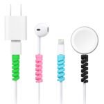 Anubhav Janni Spiral Cable Protector Silicon Charger Protectors For Wires Data Saver Charging Cord Protective Cover Both Ends Mac Charger iPhone Wire Protector (Set Of 2 Pcs) - Image 3
